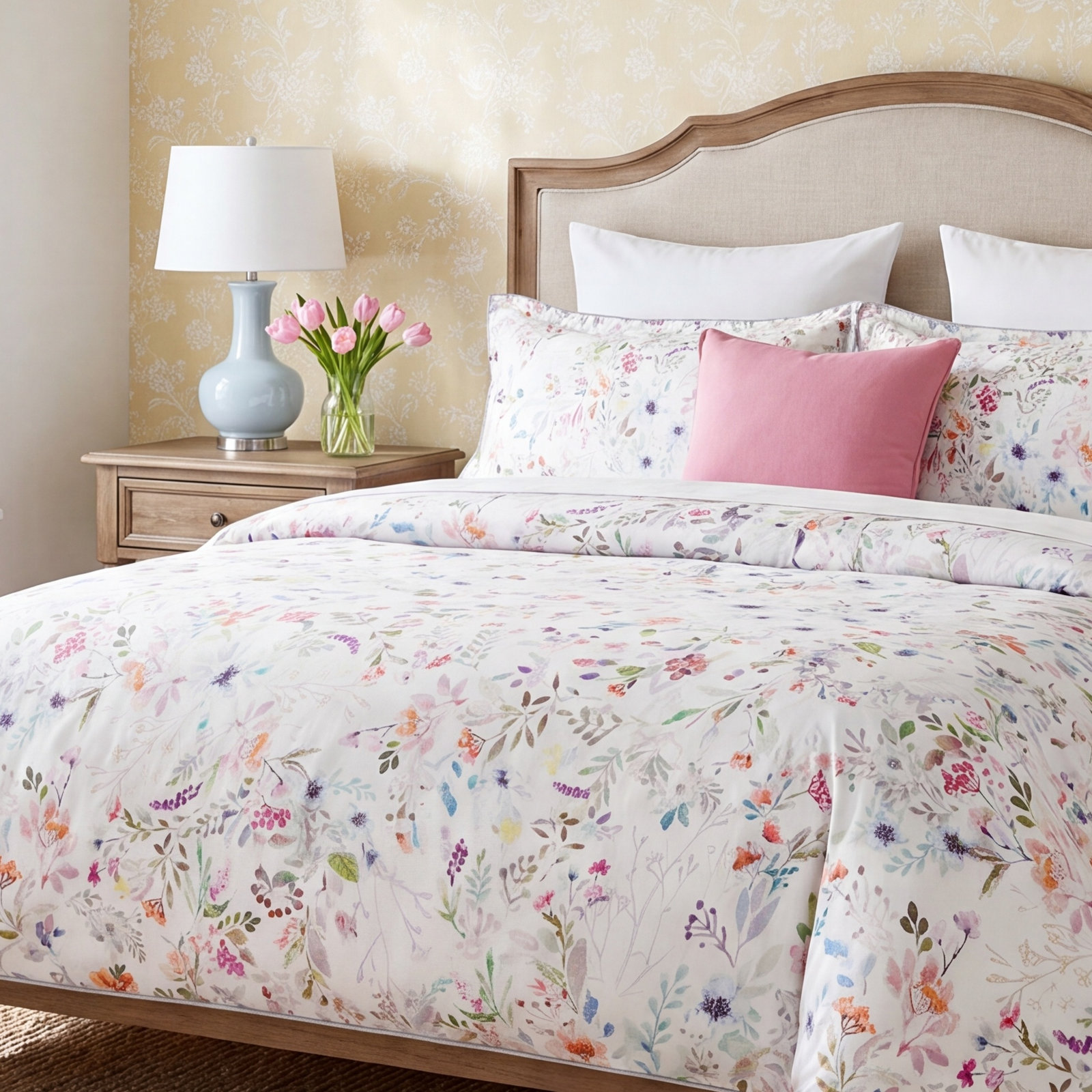 Chloe Cotton Duvet Cover Set, King
