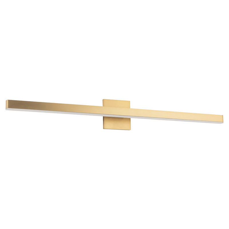 Vega 1 - Light LED Bath Sconce, Brushed Gold, 2700K