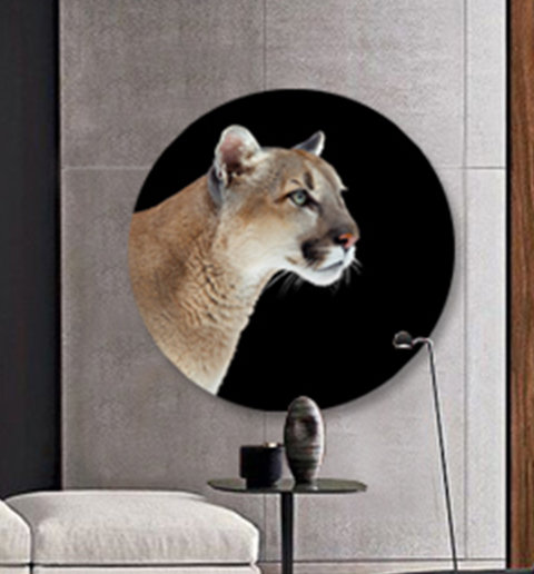 Puma Profile Print, 24" H x 24" W x 2.5" D