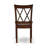 5 Piece Dining Table Set for 4 Includes a Square Kitchen Table and 4 Dinette Chairs, Mahogany-1444528878
