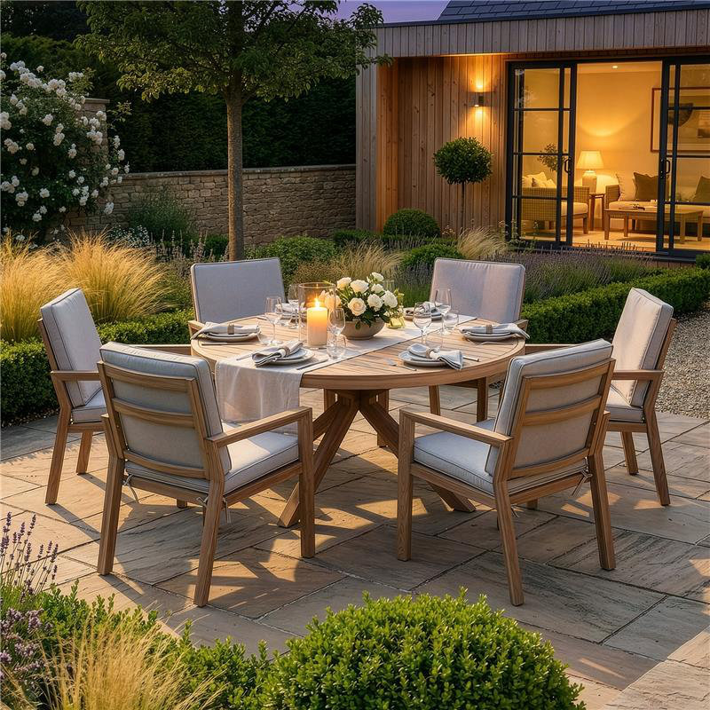 Andranik 6 - Person Patio Dining Set with