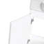 Meuble-lavabo mural 24 po avec lavabo en céramique blanche et porte à fermeture en douceur, emballage KD, blanc brillant-2008012453-2008012454