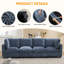 Canapé modulaire moderne en chenille 4 places-652775594