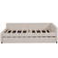 Lit plateforme double tapissier avec USB et lit gigogne simple-830826912