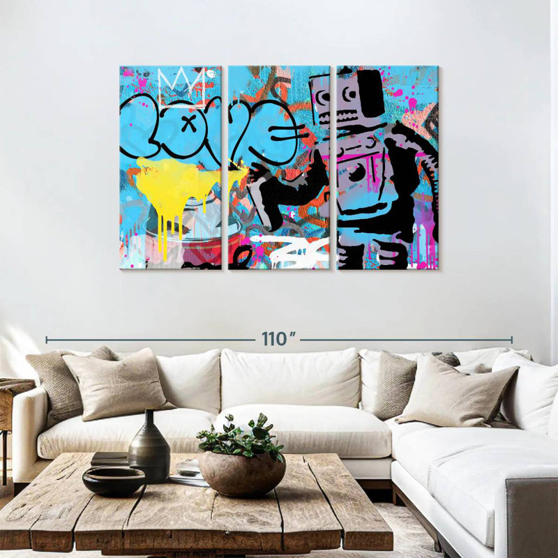 Tergel Love Robot, 48" H x 74" W