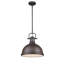 Calico 1-Light Dimmable Steel Dome Pendant with Adjustable Height-595977826-595977833