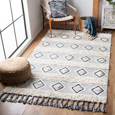 Natura Hand Woven Wool Geometric Rug