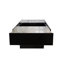 Table basse avec plateau coulissant, table centrale avec compartiment de rangement caché, table extensible pour le salon-142777016