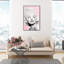 Art mural emblématique sur toile rose glamour étoile pour chambre à coucher-72506316-72506317