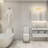 5-Piece Matte Brass All-In-One Bathroom Set with 20" 3-Light Vanity Light