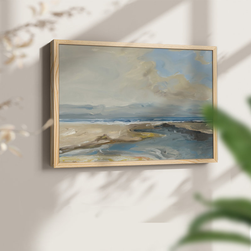 Lincoln Beach - Reproduction encadrée - Restickable, H 8 po x l 10 po, Naturel