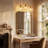 Abner 3-Light 24.8" H Antique Brass Vanity Light
