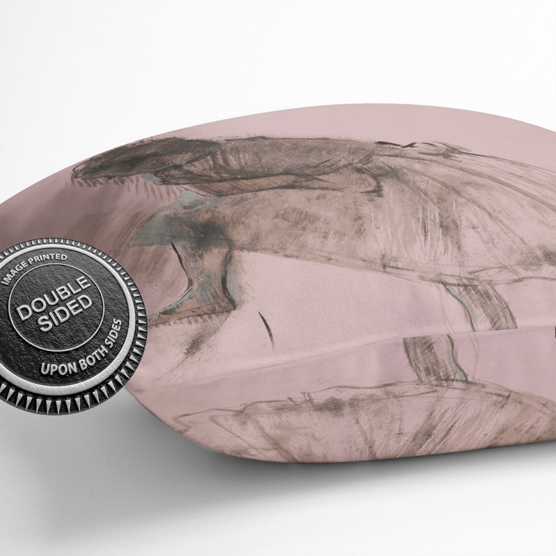 Study Of A Ballet Ballerina Dancer Vol.1 Square Throw Cushion, 55cm H x 55cm W x 20cm D