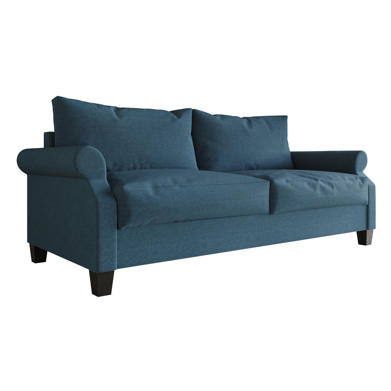 Canapé de réception en tissu Mayner, Bleu