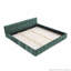 Chenille Upholstered Platform Bed Frame-1965121538