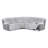 Bruni Grey Sectional With LED