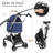 3-In-1 Pet Stroller, Foldable Dog Cat Jogger Stroller With Detachable Carrier, Multi-Angle Handle-106571614