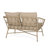 Outdoor Metal Frame Rattan Woven LoveSeat