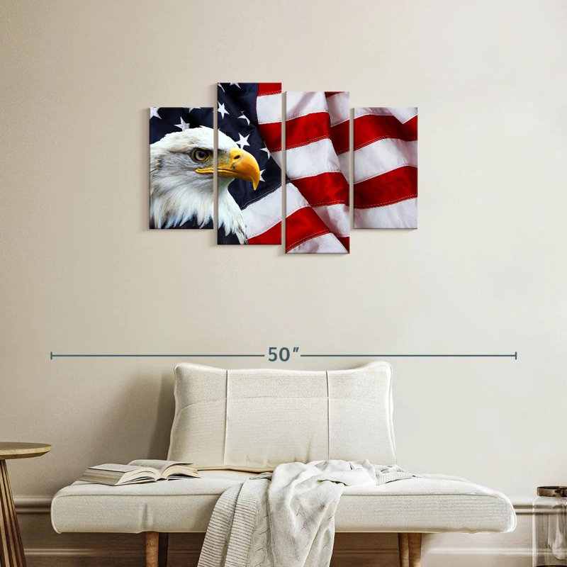 American National Bald Eagle, H 22 po x l 36 po