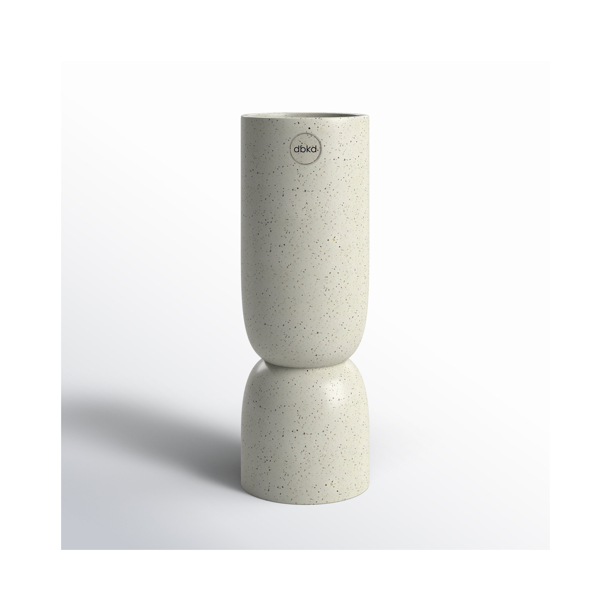 Ashdon Ceramic Table Vase, White