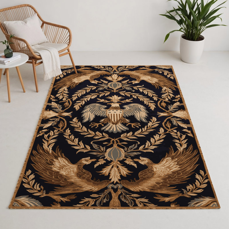 Tapis mauve d'intérieur et d'extérieur French French, Rectangle 5 pi x 7 pi
