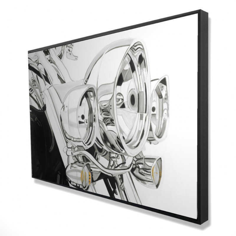 «Moto lumière» sur toile