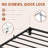 Twin Platform Bed Frame, 8" High Heavy-Duty Metal Frame with Steel Slats, 800 lbs Capacity & Under-Bed Storage-168409484