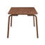 Table de salle à manger à finition contemporaine en noyer