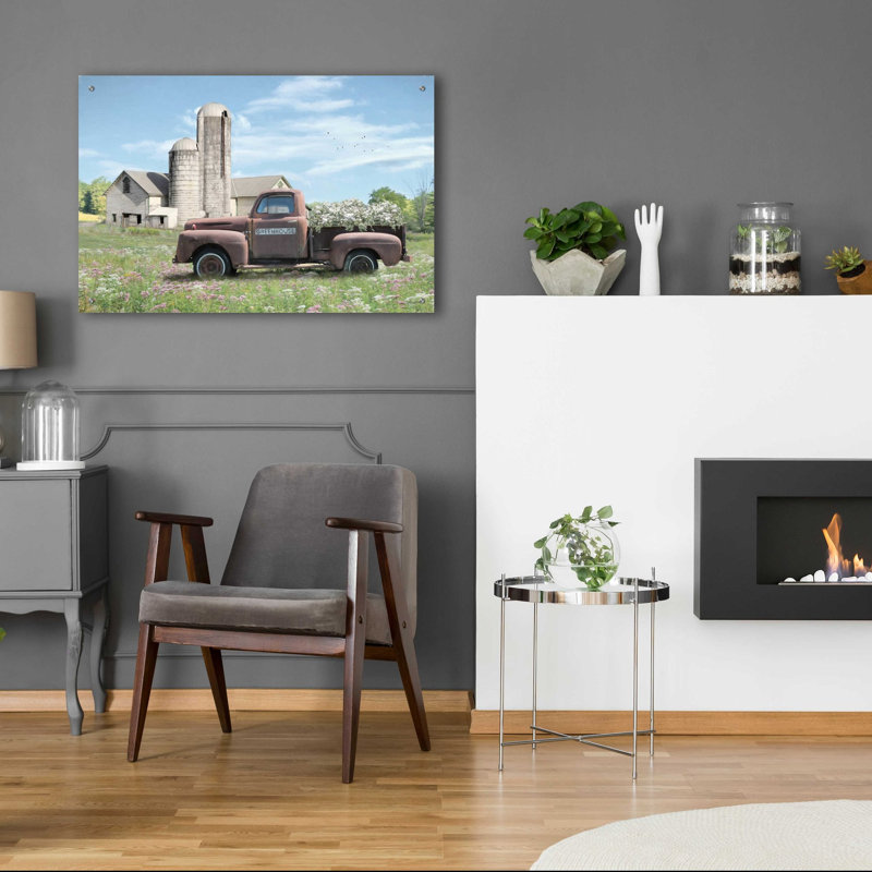 'Annville Summer Fields' by Lori Deiter Acrylic Glass Wall Art, 24" H x 36" W x 0.2" D