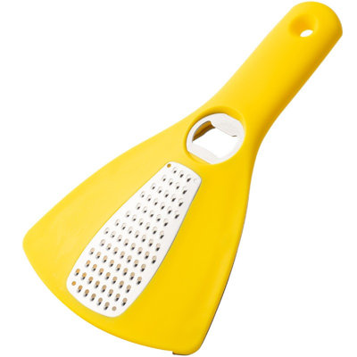 Water Bottle 2-in-1 Stainless Steel Grater With Bottle Opener - Handheld Vegetable Cheese Shredder For Kitchen - Hanging  Multifunctional Kitchen Gadget