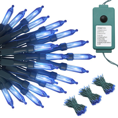 Indoor / Outdoor 100 - Bulb 516 in. Plug-in LED Mini String Light