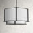 6 - Light Dimmable Drum Chandelier