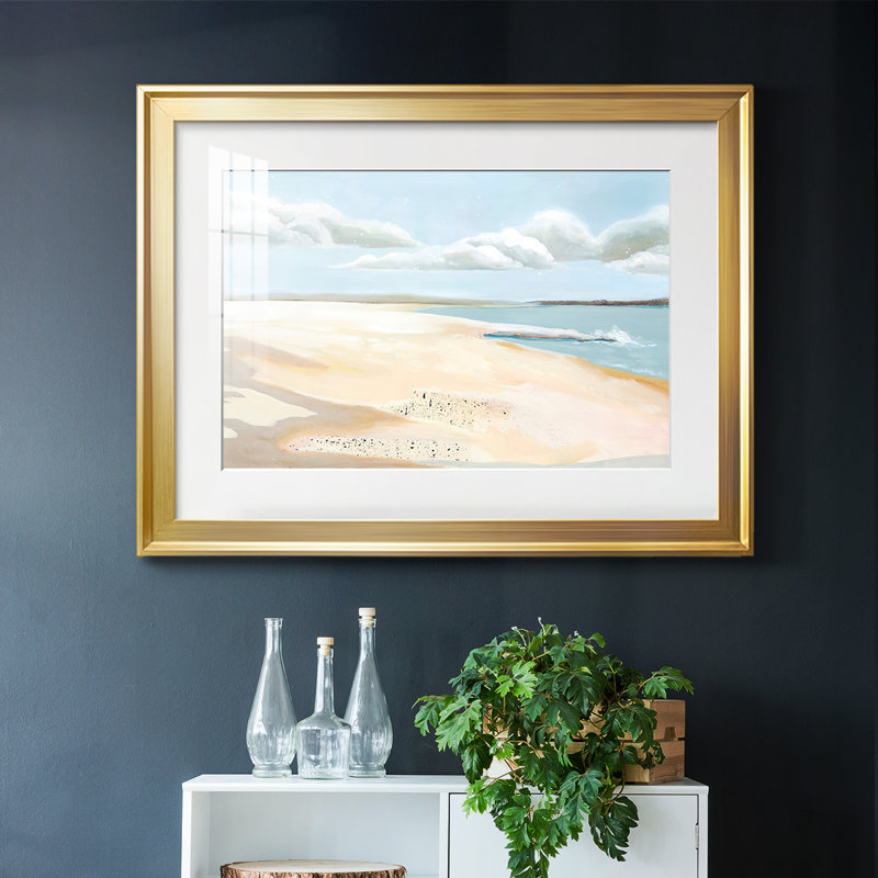 Sandy Getaway II, reproduction d'art encadrée, Or, H 15 po x l 21 po x P 1,5 po