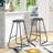 Counter Stool with Metal Frame-483879346