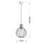 Ogle 1 - Light Black/Brown Single Pendant-791918635