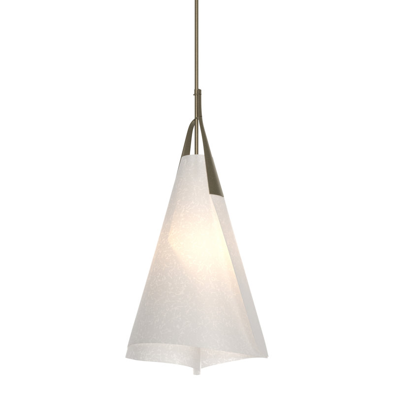 Mobius Tall Pendant - Spun Frost Shade, Soft Gold