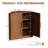 Corner Storage Cabinet, Stackable Corner Shelf for Living Room, Bedroom, Kitchen, Solid Wood Veneer (31" / 36" Options)-252120197-252120312-257501723