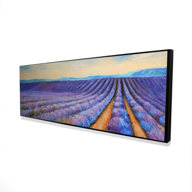 Lavender Fields Botanical Bedroom Canvas | Contemporary Home Decor
