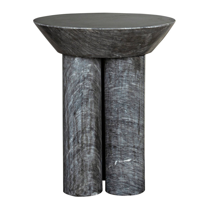 Table de bout Nox 100% marbre, Noir