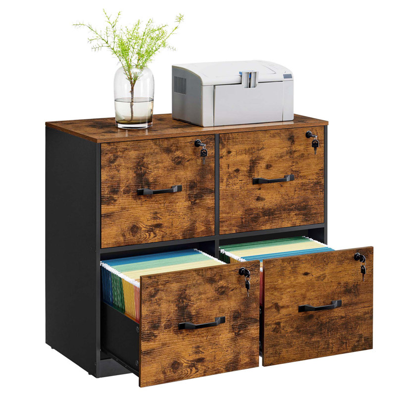4 Drawer File Cabinet with Lock