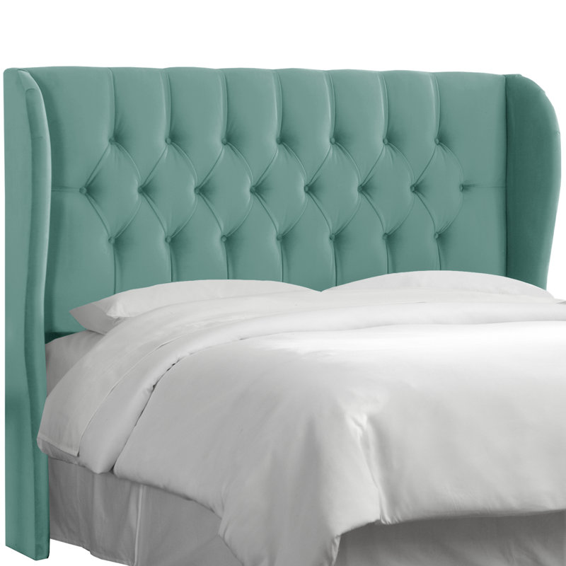 Elsa Upholstered Headboard, Queen, Classic Talc Linen