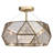 Chrissie Glass Semi Flush Mount