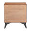 Table de chevet Zarif noir et noyer