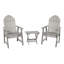 Chaise Adirondack en plastique avec table Anette-358445850