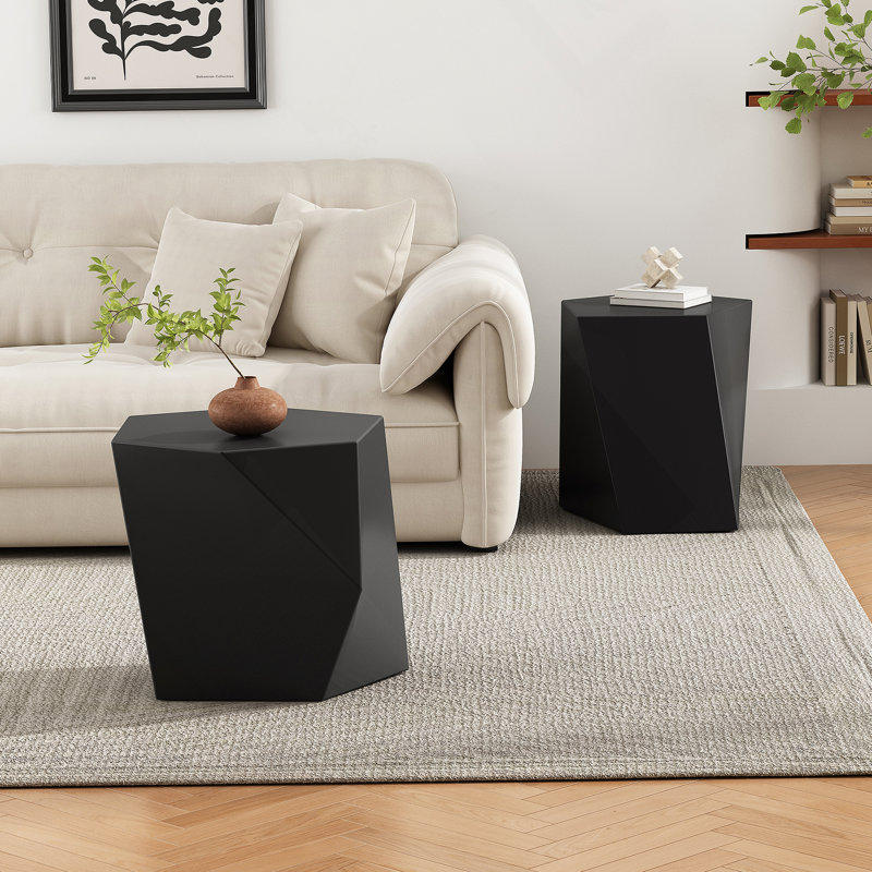 Ensemble de tables basses Modern Mgo, Noir
