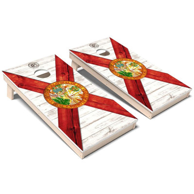 Florida State Flag Full Color All-Weather Composite Cornhole Board Set