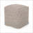 Pouf, Hand-Loomed Cotton with Diamond Pattern, 15x15x15 | Beige+Mustard Yellow | Fabric-1480003688