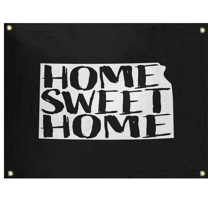 Tapisserie murale kansas doux pour la maison, H 59 po x l 80 po, Noir