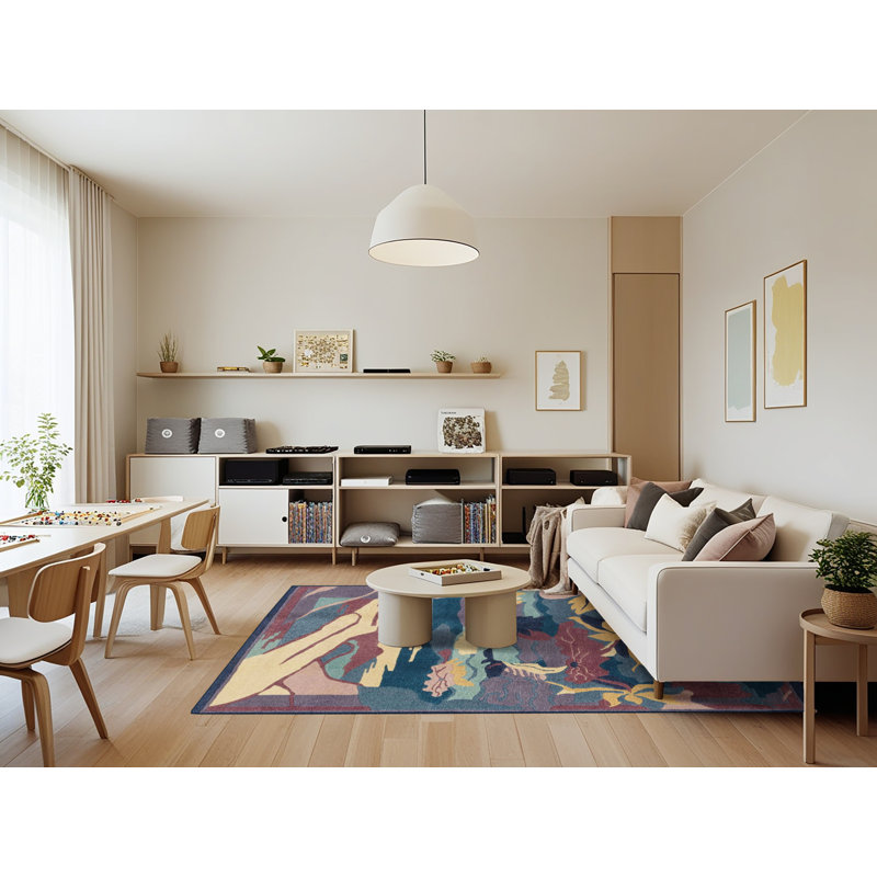 Milaina Abstract Indoor Rug, Rectangle 7' x 9'