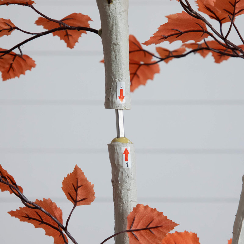 Arbre d'automne artificiel en bouleau, H 84 po x l 32 po x P 32 po